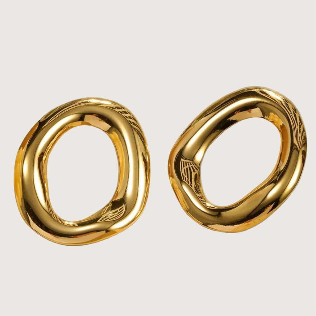 Boucles d’oreilles anneau acier inoxydable 