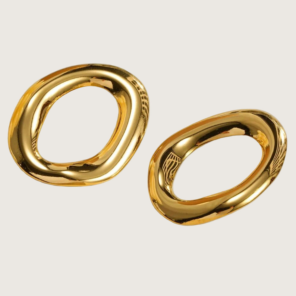 Boucles d’oreilles anneau acier inoxydable 