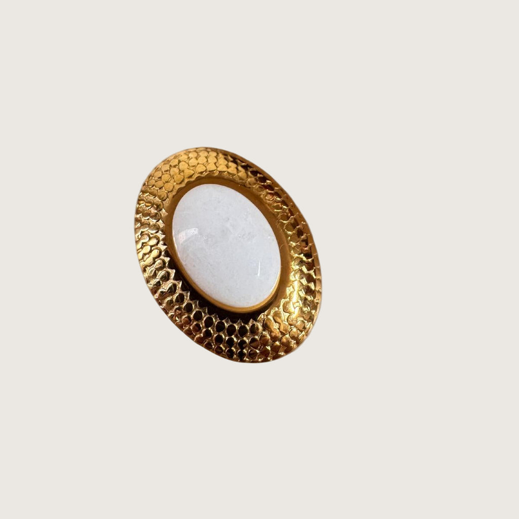 Boucles d’oreilles clips avec pierre 