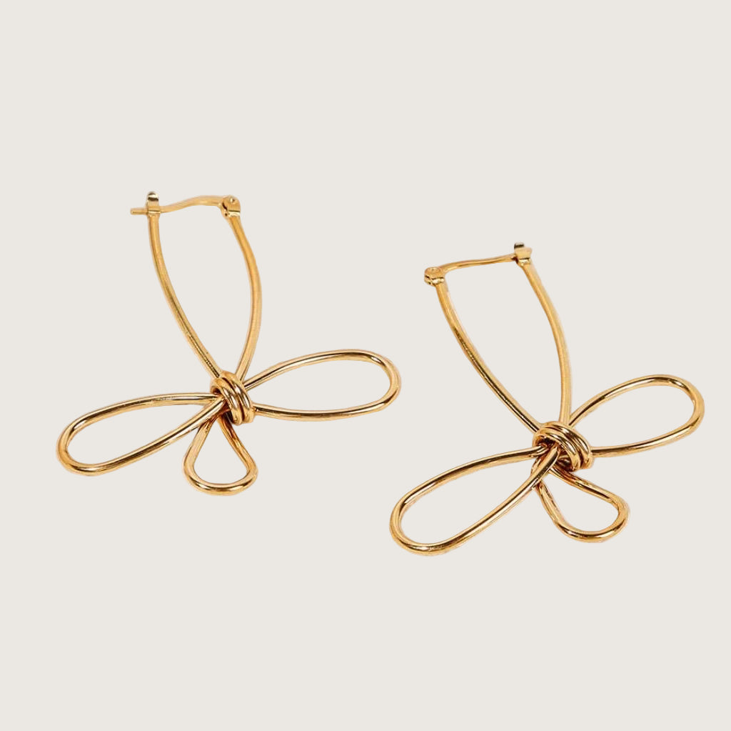 Boucles d’oreilles noeud papillon