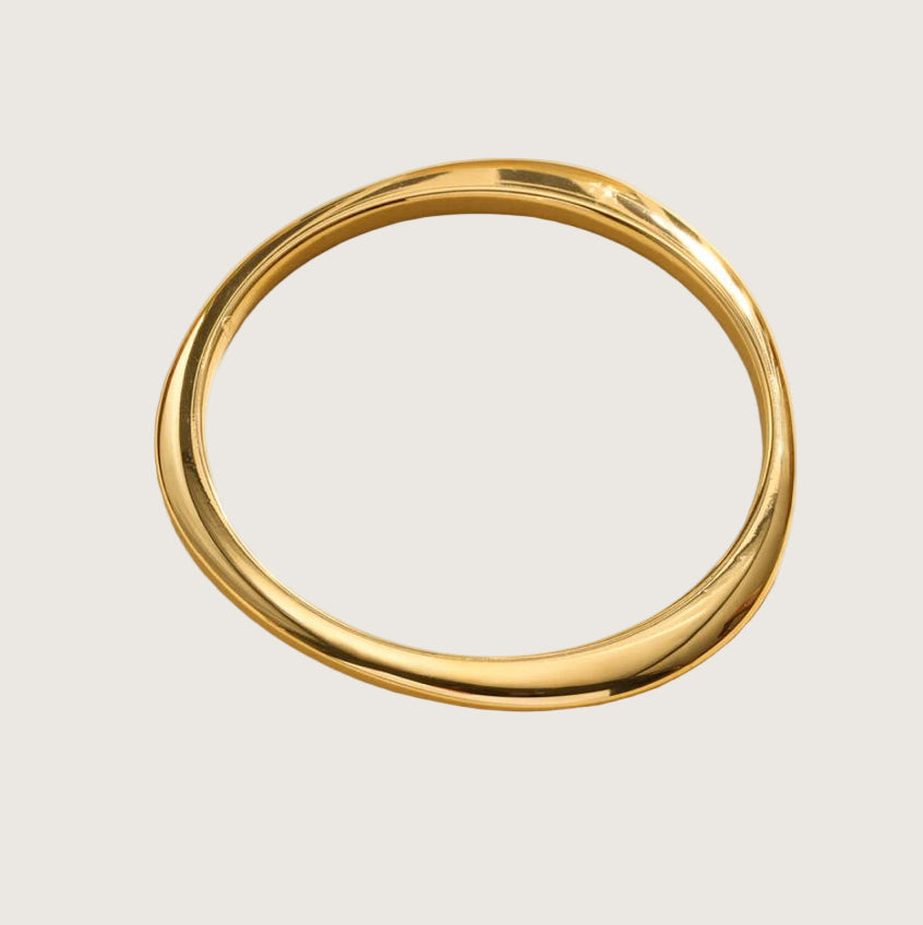 Bracelet jonc fermé en acier inoxydable 