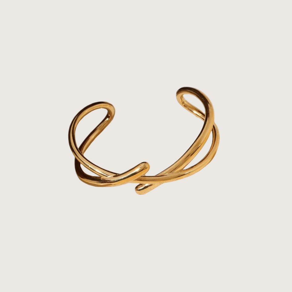 Jonc ouvert croisé femme 